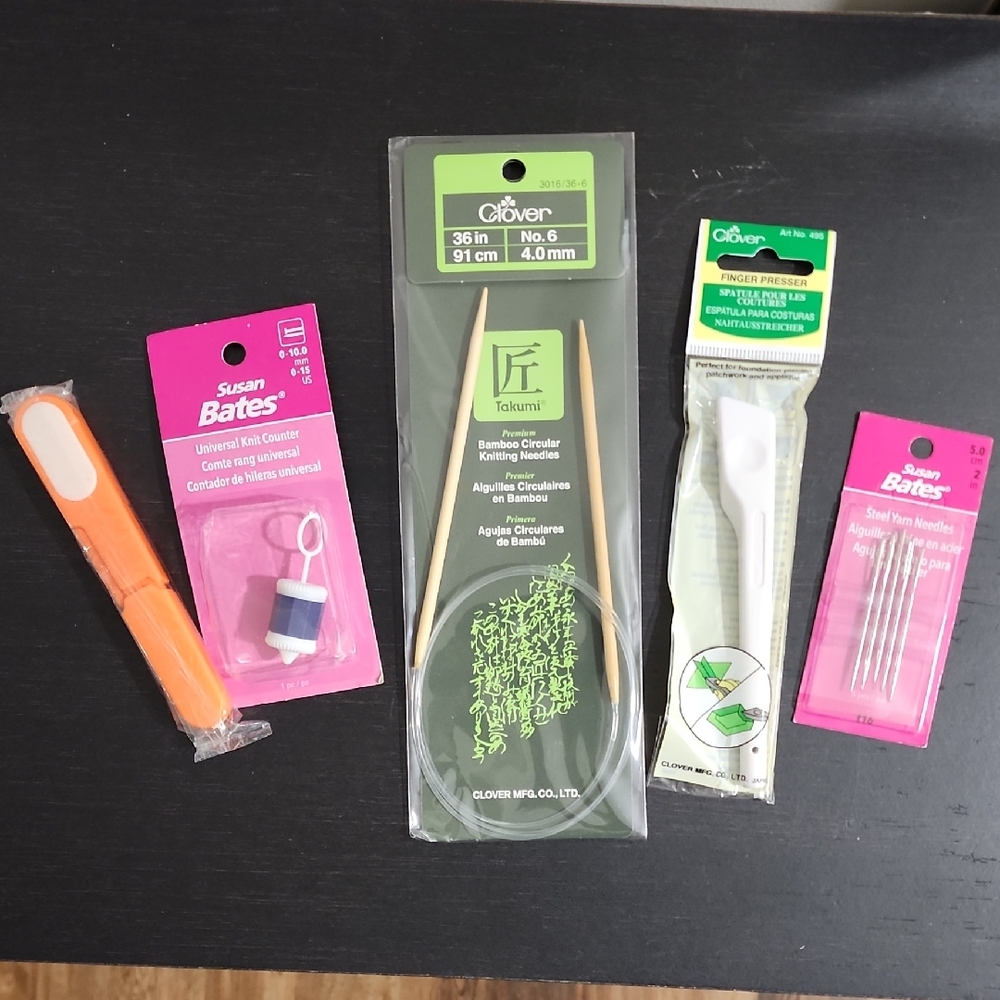 5 Pc Clover & Susan Bates Knitting Set Over $30 Worth